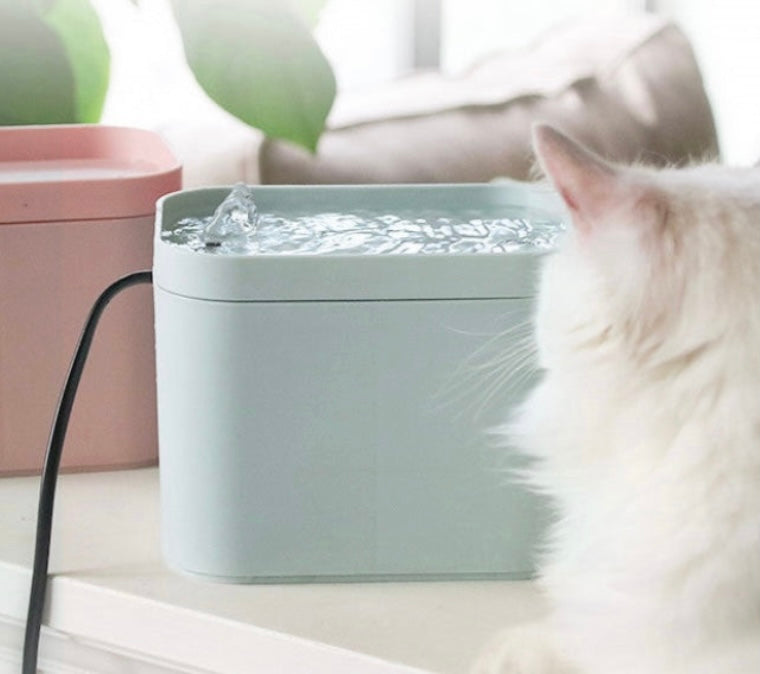 Relaxing and Silent Running Drinking Water Fountain for Cats