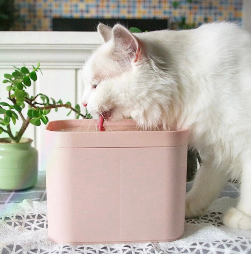 Relaxing and Silent Running Drinking Water Fountain for Cats