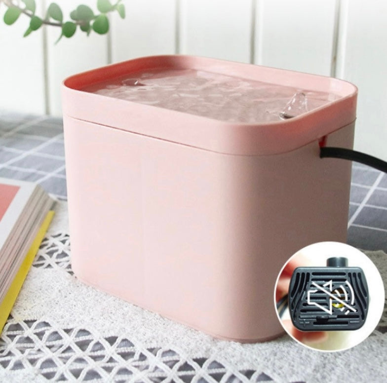 Relaxing and Silent Running Drinking Water Fountain for Cats